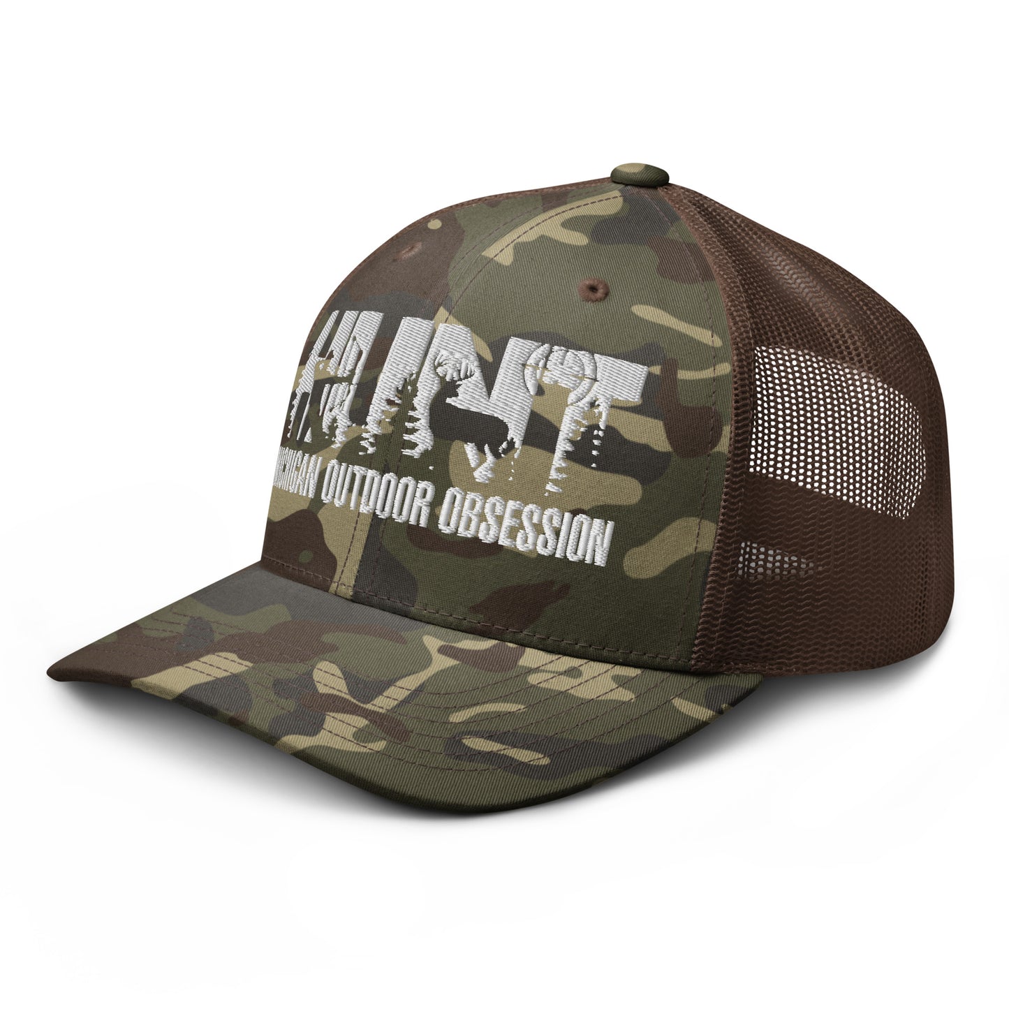 MOO HUNT Camouflage trucker hat