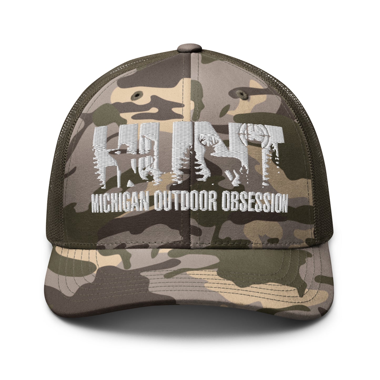 MOO HUNT Camouflage trucker hat