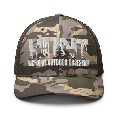 MOO HUNT Camouflage trucker hat