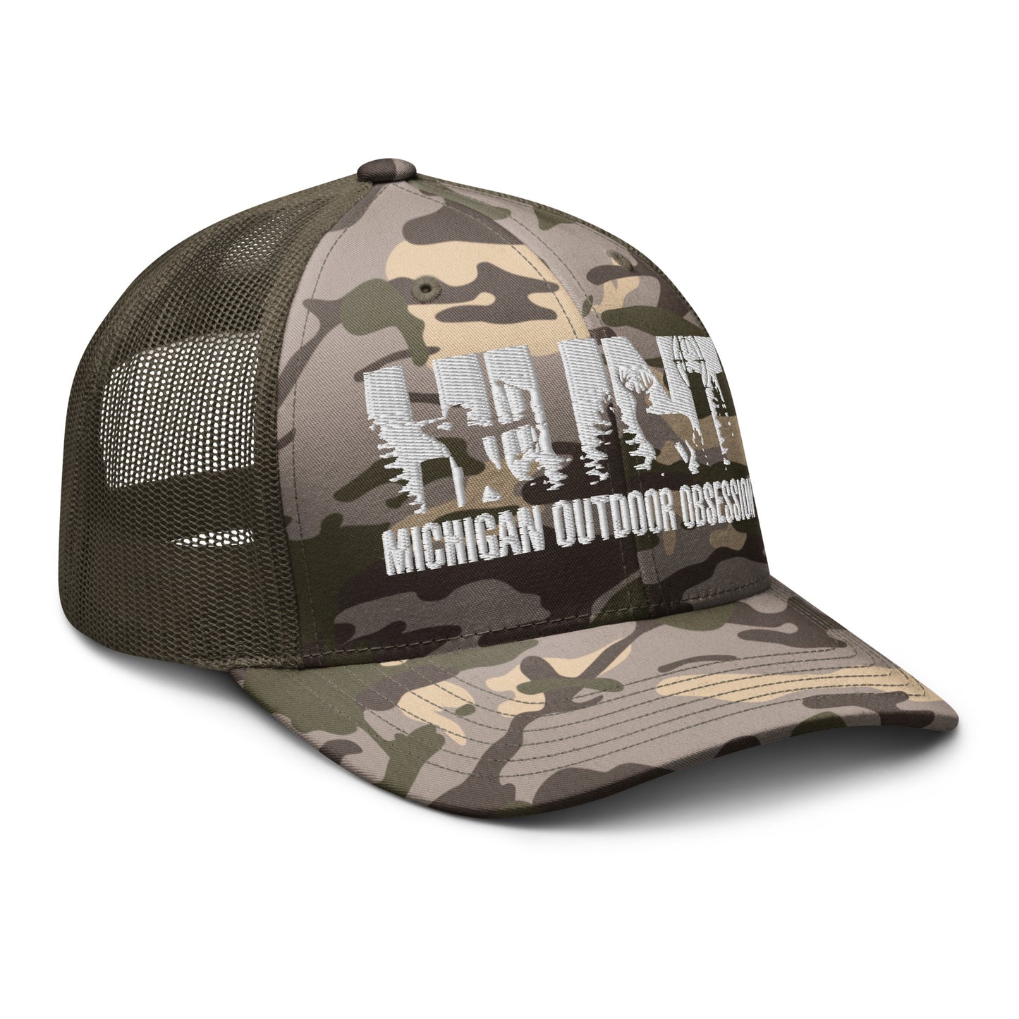 MOO HUNT Camouflage trucker hat