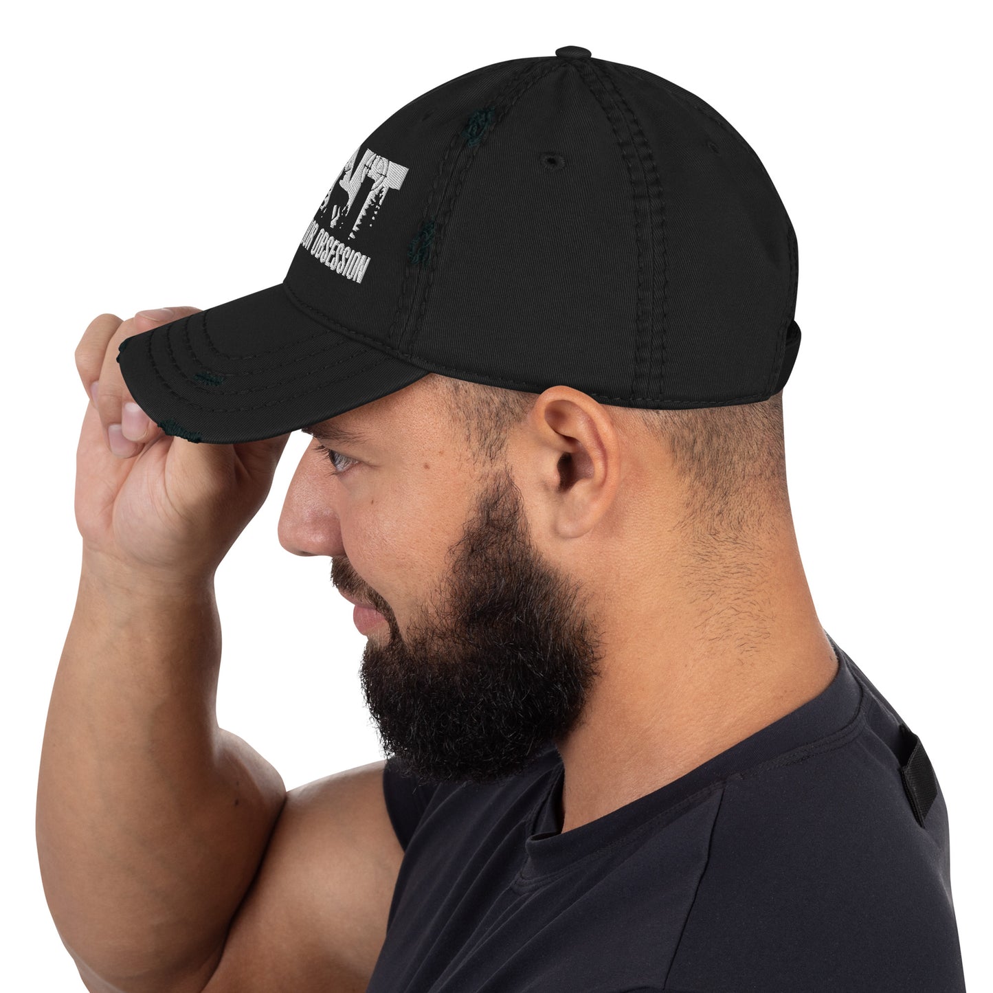 MOO HUNT Distressed Dad Hat