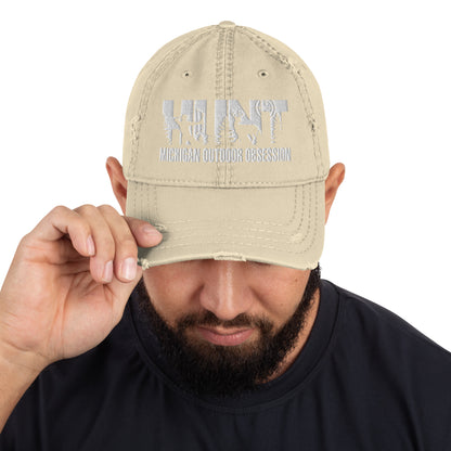 MOO HUNT Distressed Dad Hat