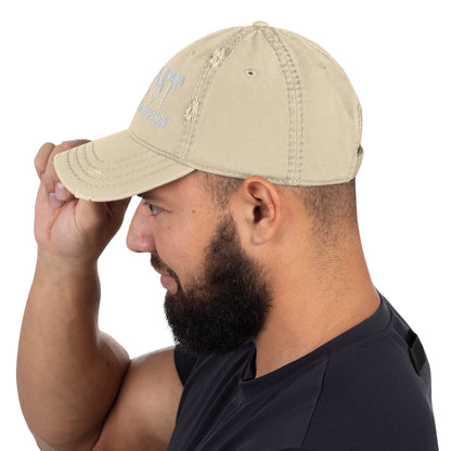 MOO HUNT Distressed Dad Hat