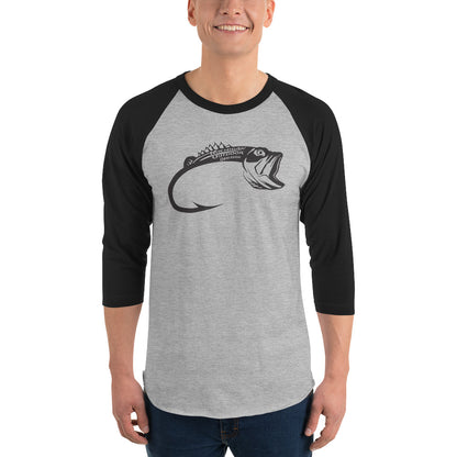 MOO FISH 3/4 sleeve raglan shirt