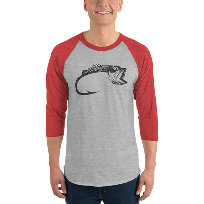 MOO FISH 3/4 sleeve raglan shirt