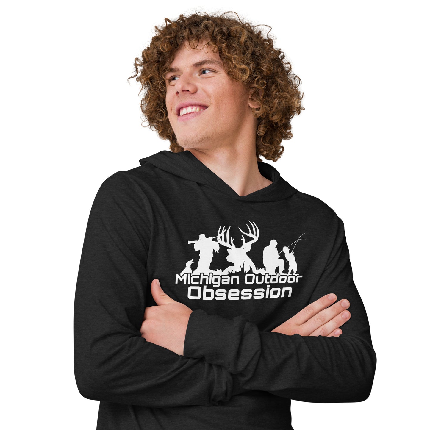 MOO Hooded long-sleeve tee