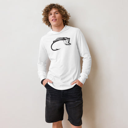 MOO FISH Hooded long-sleeve tee