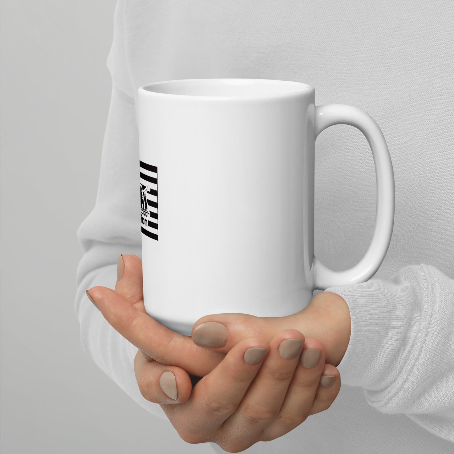 MOO USA White glossy mug