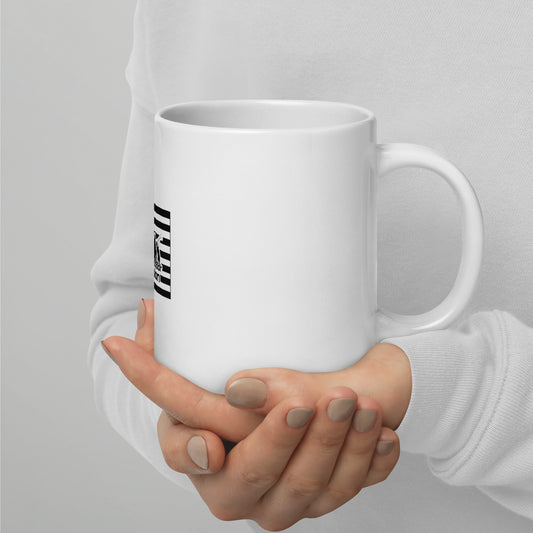 MOO USA White glossy mug